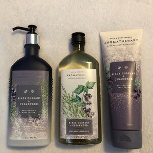 NWT Black Currant & Cedarwood Aromatherapy Bundle!